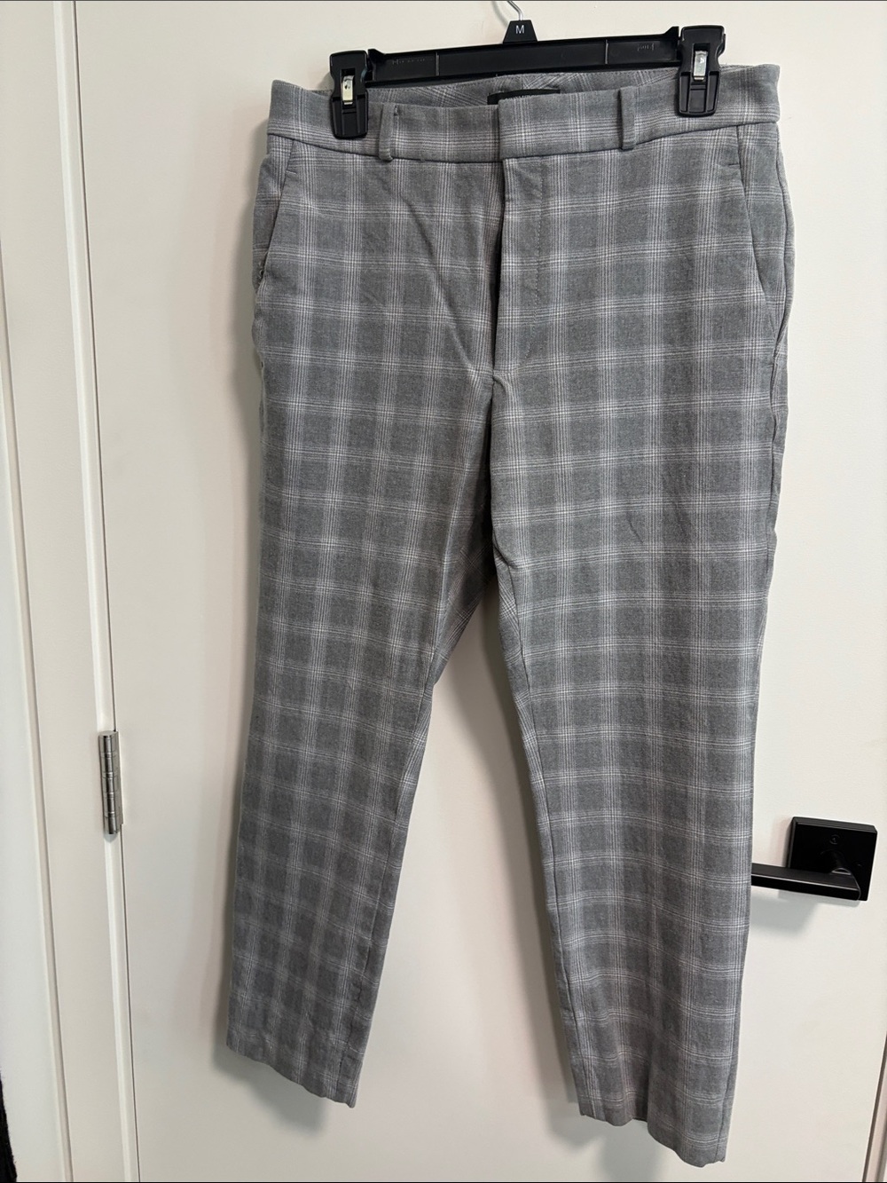 Banana Republic Gray Plaid Tailored Trousers